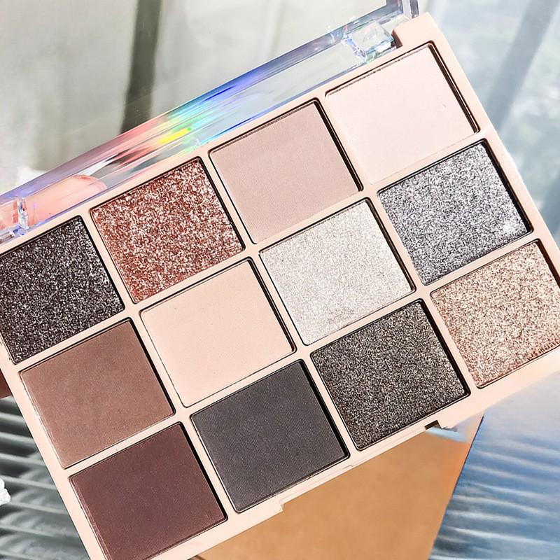 Versatile Multi-Color Eyeshadow Palette: Contour, Highlight & Matte Shimmer Earth Tones