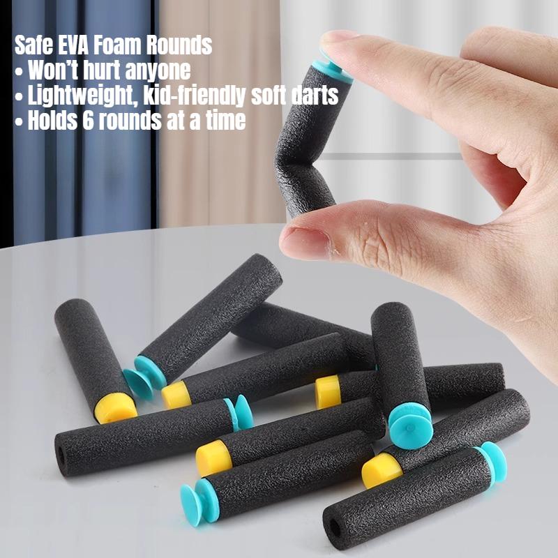 Gatling Soft Bullet Blaster Rocket Launcher Soft Dart Toy Gun Boys Outdoor Safe Shooting Toy Pistol Gifts for Kids Ages 4-8