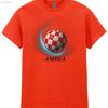 Vintage Amiga Computer T-Shirt Roter Ball Wirbel Design Vintage Vielseitig Leicht Bequem Unisex Dehnbar