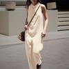 Women Elegant Casual Round Neck Loose Sleeveless Long Jumpsuits