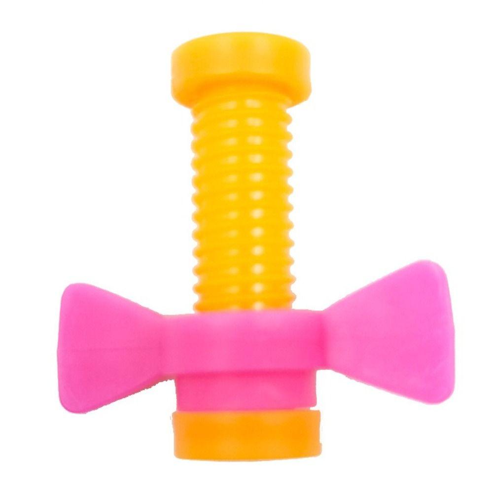 4pcs/set Anxiety Relief Sensory Rotating Screw Colorful Push Fidget Pencil Toppers  Fidget Toy