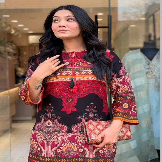 Women's Paisley Printed Kurta & Wide-Leg Trouser Set