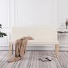 Day and Night - Day and Night Synthetic Leather Bench 139.5 Cm Cream Color