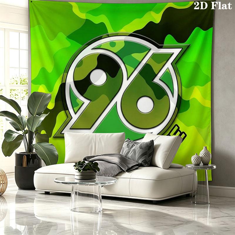 Hannover 96 Custom Name Wall Tapestry Aesthetic Wall Hanging Printed Fabric Blanket Decorative Tapestries for Bedroom Living Room Home Decor