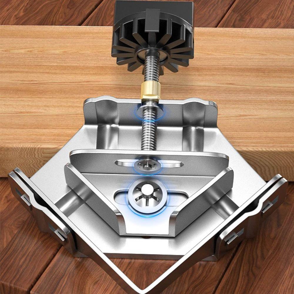 מלחץ פינתי מנירוסטה, לוקייטור, מלחץ קיבוע חזק בזווית 90 מעלות, חיבור עץ