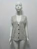 Speckled Dots Retro Diamond Button V-neck Sleeveless Autumn/Winter Women's Cardigan Vest