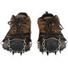 2Pcs Ice Traction Cleats Anti Skid Shoe Crampon Cover Snow Grips with 8 Spikes for Hiking Walking Mountaineering