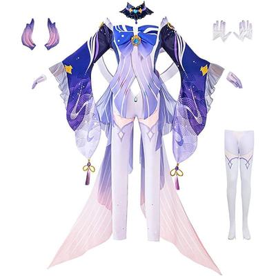 Oikawa Kokomi Cosplay Sangonomiy Kokomi Outfits Role Play Conjunto completo para mulheres Halloween