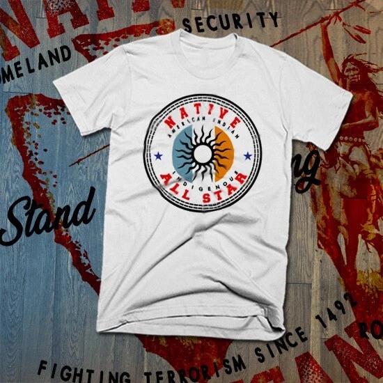 Native American Indian Arrow T-Shirt Indigenous Headdress Tribal Warrior Sun tee M