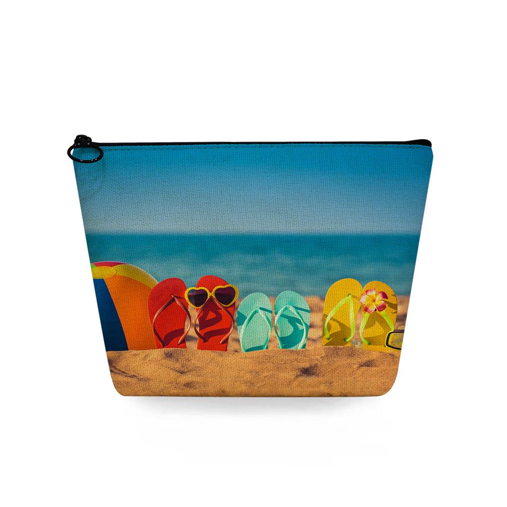 Women Beach conch Print Cosmetic Bag Toiletries Organize Travel Storage Case 6728 KTB