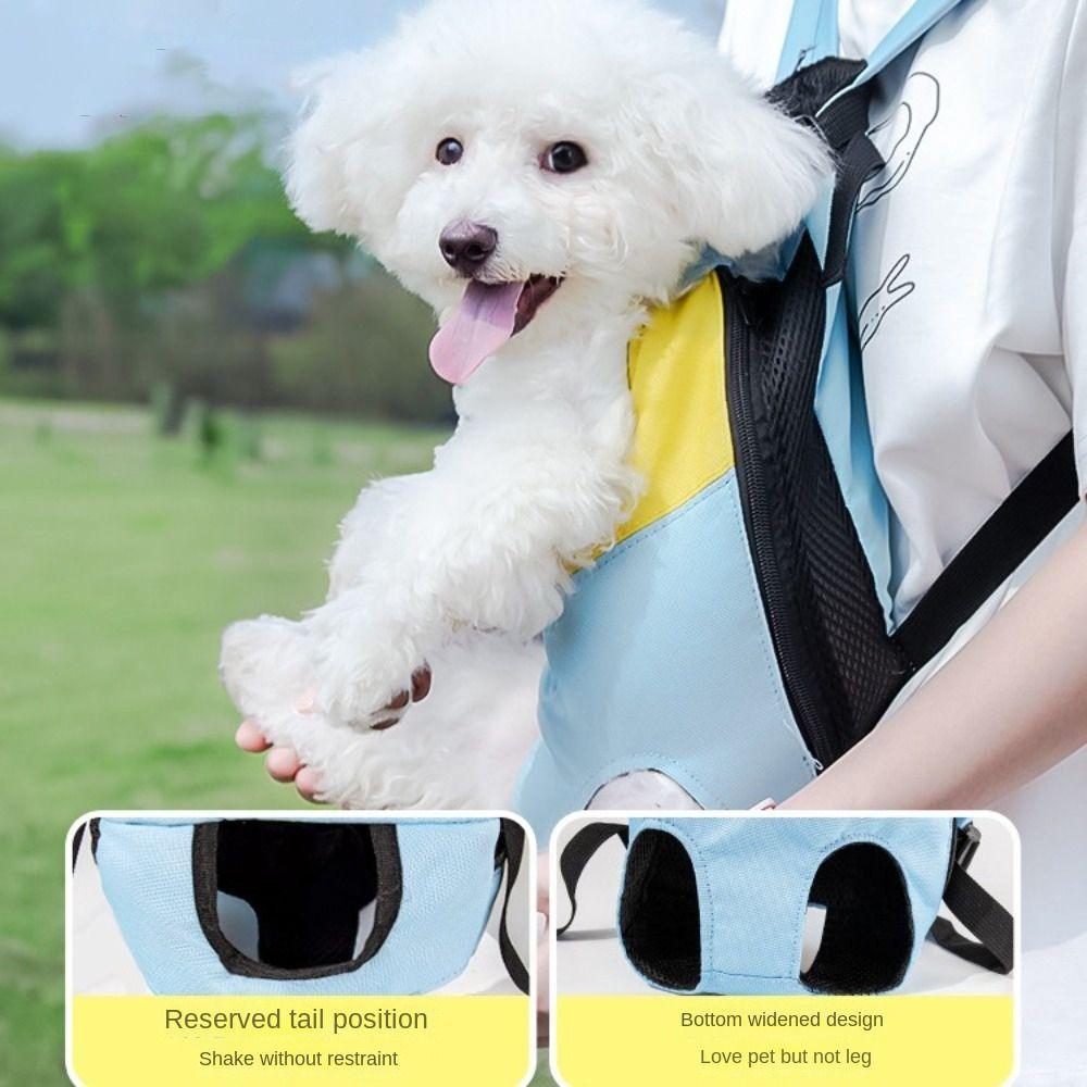 Breathable Dog Outdoor Backpack Portable Dog Cat Front Chest Backpack Outdoor
