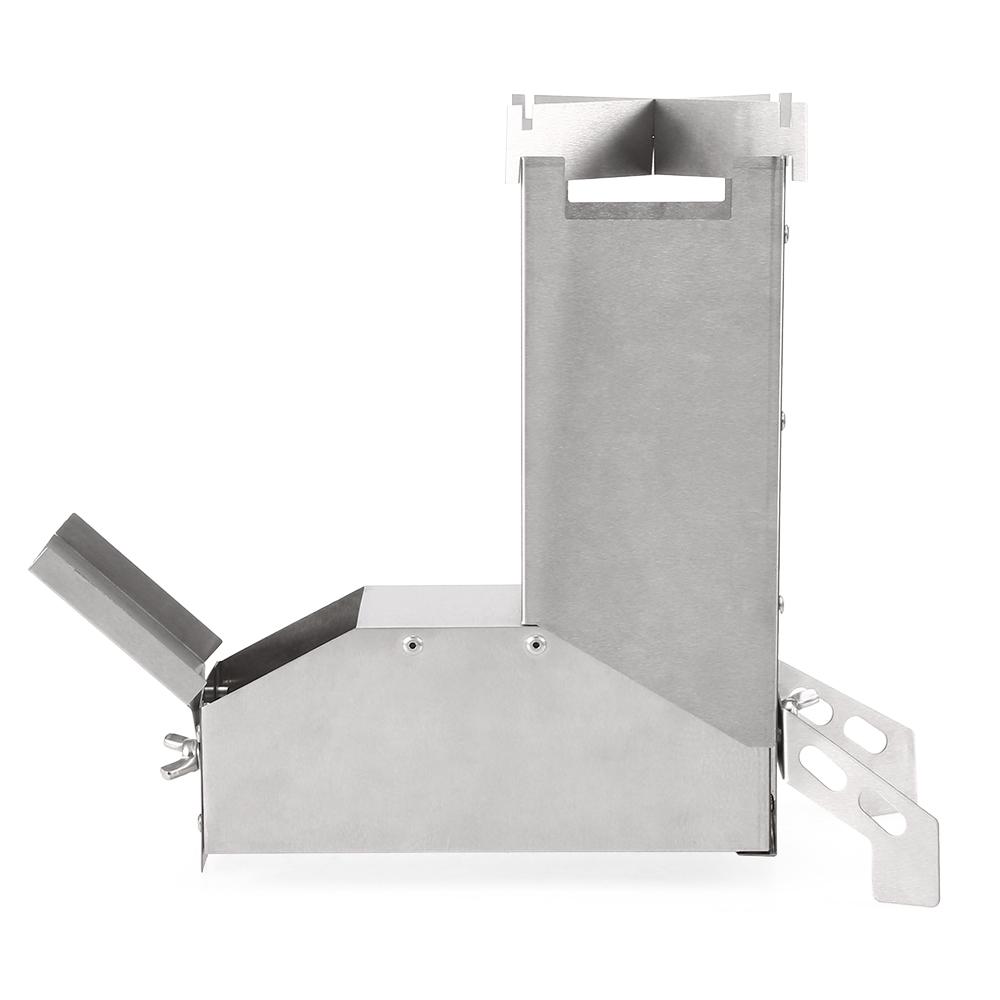 Lixada Outdoor Collapsible Wood Burning Stainless Steel Stove Backpacking Camp Tent Stove