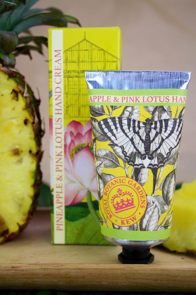 Sanwa Trading English Soap Company English Soap Company KEW GARDEN Luxuriöse Handcreme Ananas Pinke Lotusblüte Ananas Pinke Lotusblüte & &