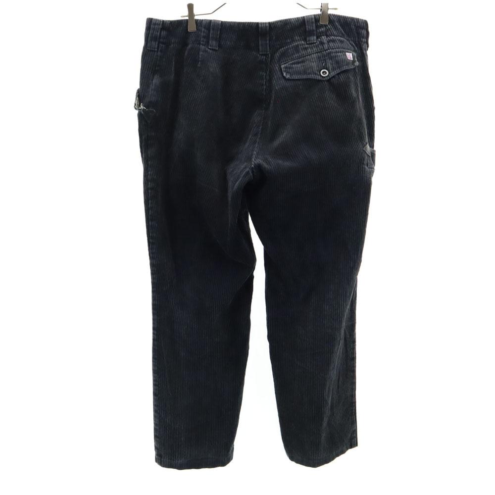 OLD 80s Vintage Black Corps Corduroy Pants Black Logger Pants Men's Used
