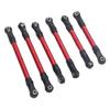 6 Stück RC Auto Lenkstange Aluminiumlegierung Ersatzteil Lang Kurz RC Spurstangen Set für Traxxas Slash