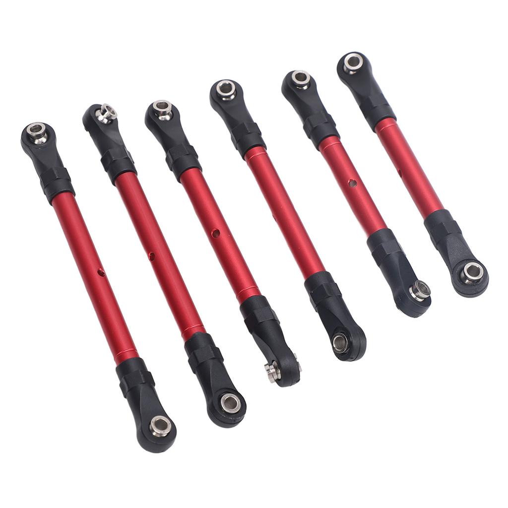 6 Stück RC Auto Lenkstange Aluminiumlegierung Ersatzteil Lang Kurz RC Spurstangen Set für Traxxas Slash