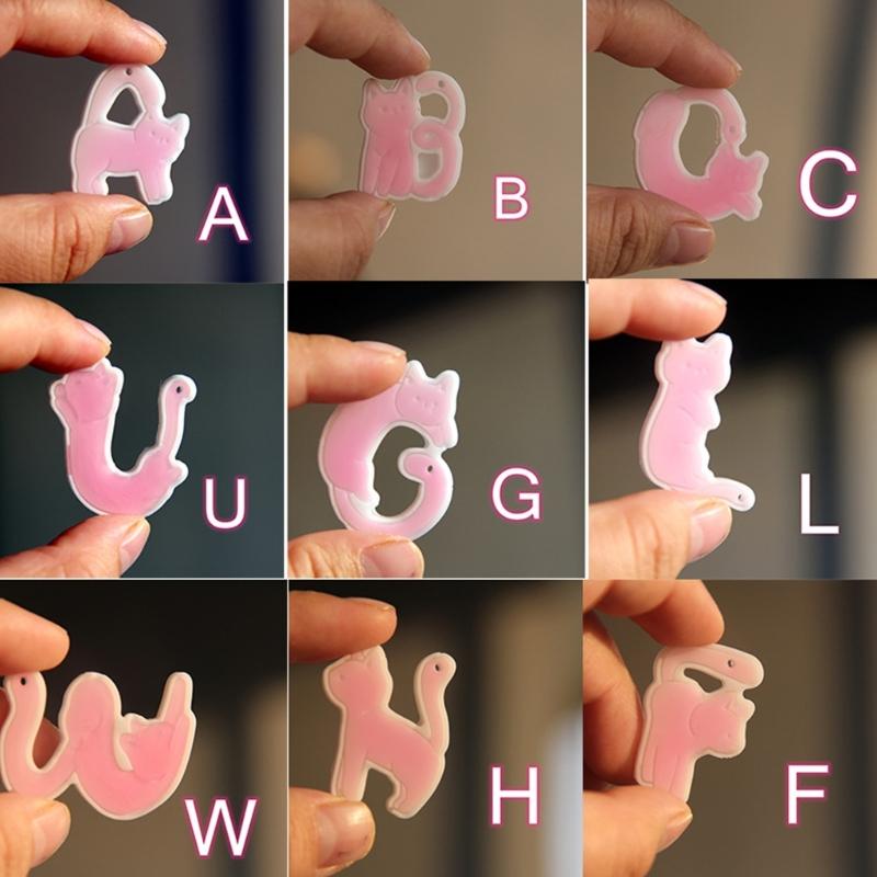 Elastic Cats Letter Silicone Casting Mold Silicone Texture Suitable for Handmade Jewelry Supplies and Gift Making