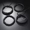 ZORCVENS Classic Hand-Woven Leather Bracelet Multilayer Men Bracelets Punk Beads Bangle for Friend Charm Jewelry Gifts