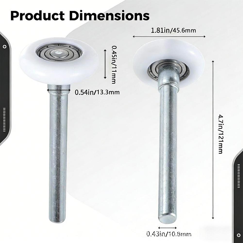10pcs 6200ZZ Garage Door Bearing Rollers Nylon Garage Door Rollers Ball Bearings Noise Reduction Easy Installation