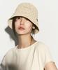 RE RHEE Crochet Bucket Hat Oatmeal