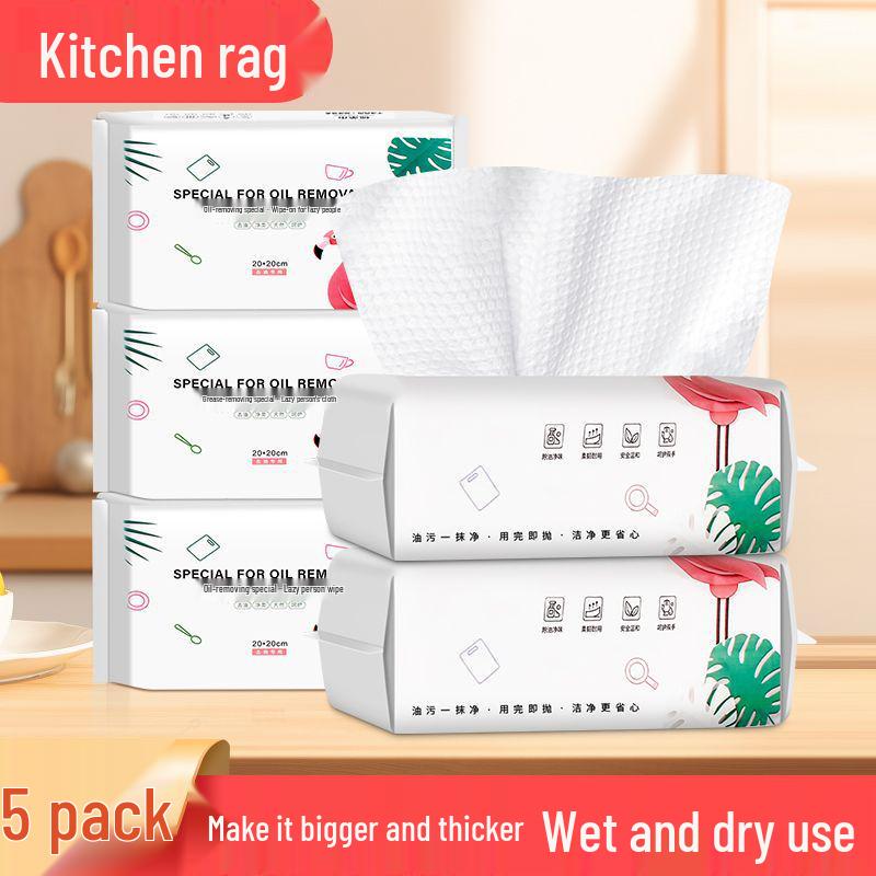Thick Disposable Oil & Water Absorbent Dishwashing Cloths for Kitchens