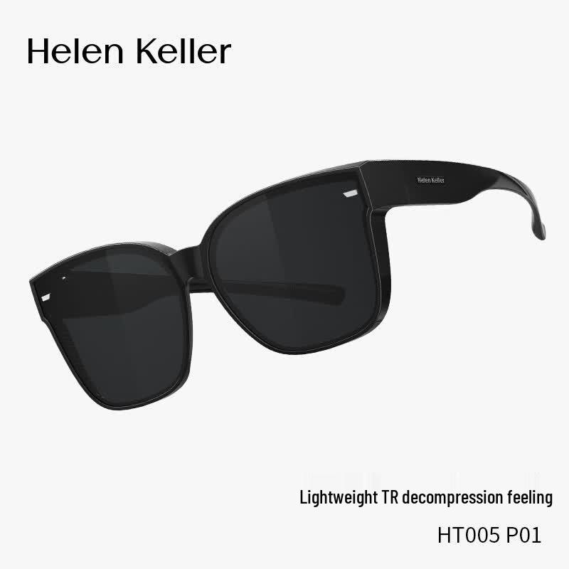 Occhiali da sole polarizzati a clip per guida per Helen Keller con miopia