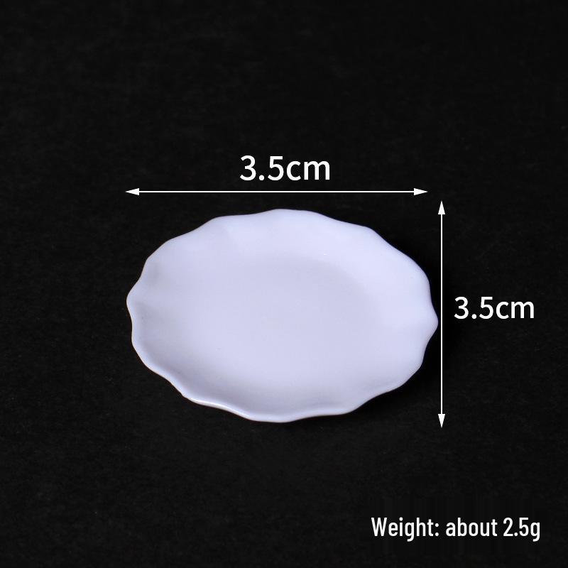 Miniature Tableware Set: Dollhouse Plates & Dishes for DIY Role-Playing Scenarios