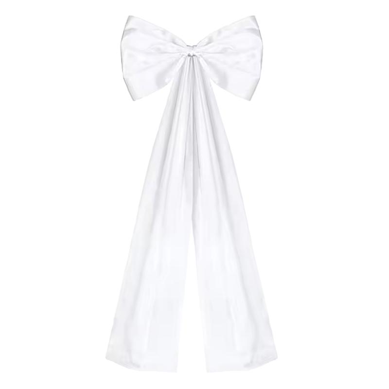 

Поразительное украшение атмосферы Сатиновые банты для дня рождения, детского праздника, свадебных вечеринок Элегантный фон для комнаты для девочек