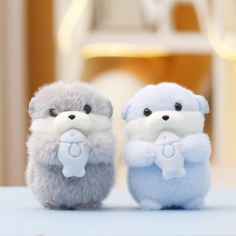 Cute Otter Plushie Keychain Pendant