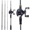 Casting Fishing Rod Reel Combos 2.1m 4 Sections Baitcasting Rod and 13BB Casting Reel