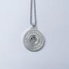 Rotating Peace Knot Pendant Necklace Men Women Vintage Style Copper Crystal Charm Jewelry With Chain Options