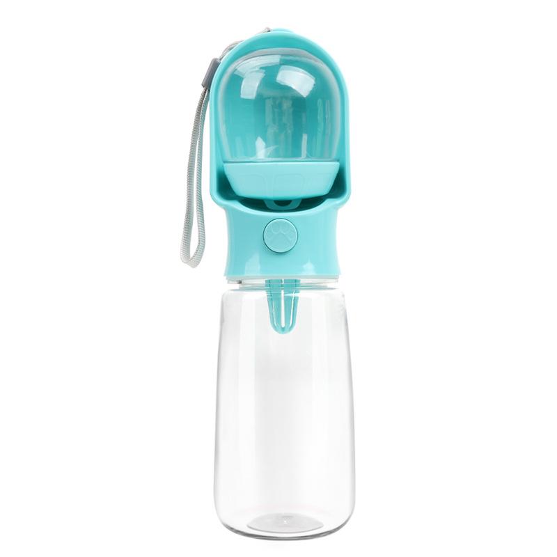 Portable Food Grade Material Dog Cat Travel Pet Water Cup Bottle with Food Dispenser Puppies Outdoor Walking Bowl 320/500ml