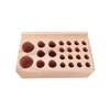 46/98 Holes Pine Wooden Leather Craft Rack Stand DIY Carving Punching Tools Holder Organizer Storing Leather Tool Storage Box