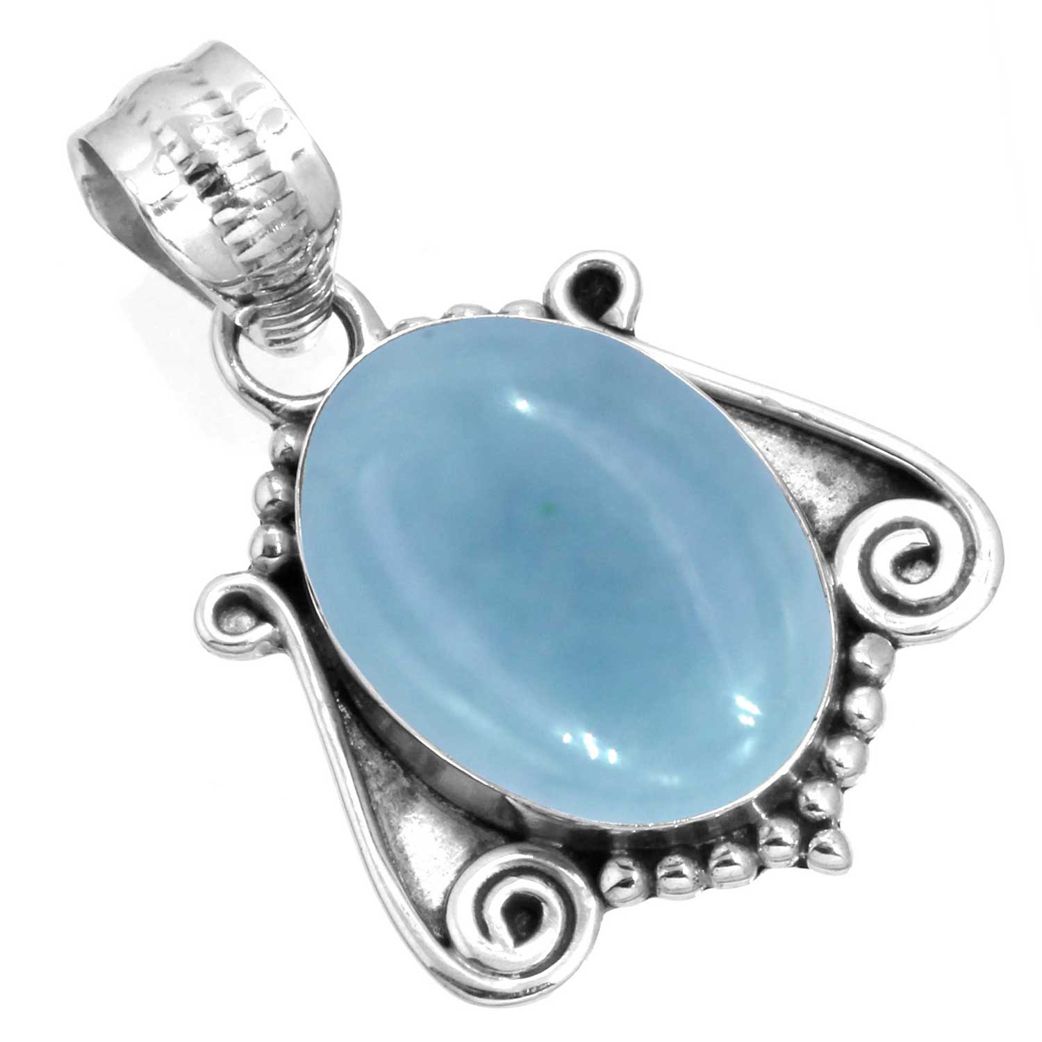 

Кулон из стерлингового серебра 925 пробы, женский, с драгоценным камнем, ручной работы, подарок на Новый год, амазонит, ангелит, голубой опал, ботсванский агат, мохавский азурит, хризоколла