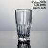 Vintage Vertical Stripes Glass Cup for Whiskey, Water, and Iced Lattes