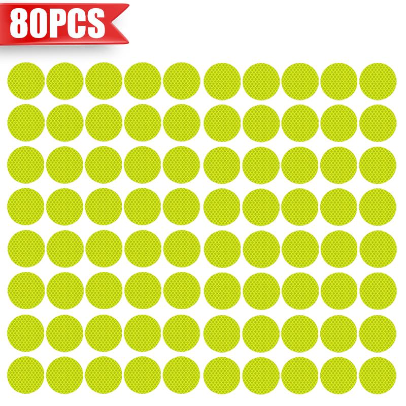 8010PCS Car Helmet Safety Warning Reflective Stickers Night Safety Driving Warning Stickers Universal Luminous for Night Riding