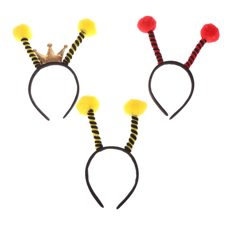 1/2Pcs Cartoon Bee Theme Headband Glasses Cosplay Costume Photo Props Forkids Birthday Party Favors Decoration