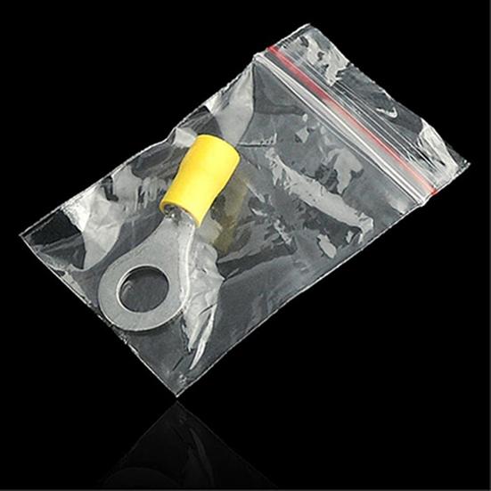 100Pcs Mini Reclosable Zip Portable Clear Pouch Storage Bags