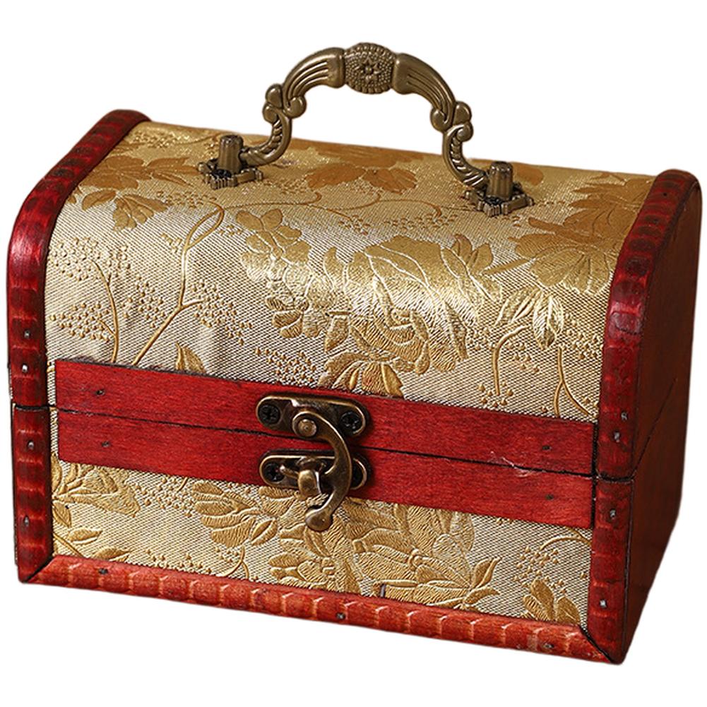 Jacquard Jewelry Organizer Vintage Storage Box Decorative Piece