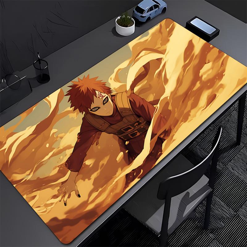 Mousepad NARUTO Gaara Office Computer Desk Mat Keyboard Mouse Pad Laptop Cushion Large Non-slip Deskpad PC carpet Anime Mousepad
