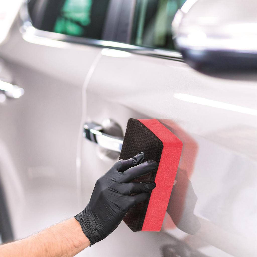 Car Washing Sponge Red/Black Double-Sided