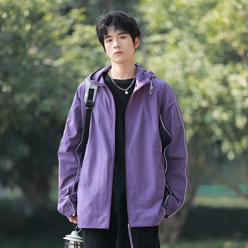 WASSUP Men's 2025 Summer Sun Protection Windbreaker - Anti-UV, Ice Silk, Quick-Dry, Lightweight