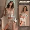 Sex Underwear Sexy Lace Suspender Pajamas Ice Silk Pure Desire Sweet Uniform Passion Suit 8026