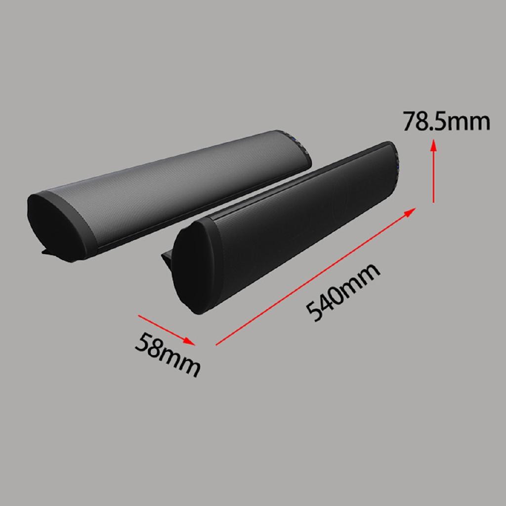 2000mA Bluetooth Soundbar Dual Subwoofers Speaker Sound Bar Sub Woofer Surround Stereo Column Remote Control Home Theatre 20W