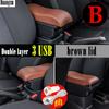 Car Armrest box For Opel Astra Armrest Box For Opel Astra H 2004-2014 Central storage Box with USB Interior Car Accessories