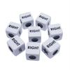 Left Right Center Dice Game Set with 3 Dices 36 Chips Aluminum Box Packaging Gaming Dice Accessories for Multiplayer Entertainment