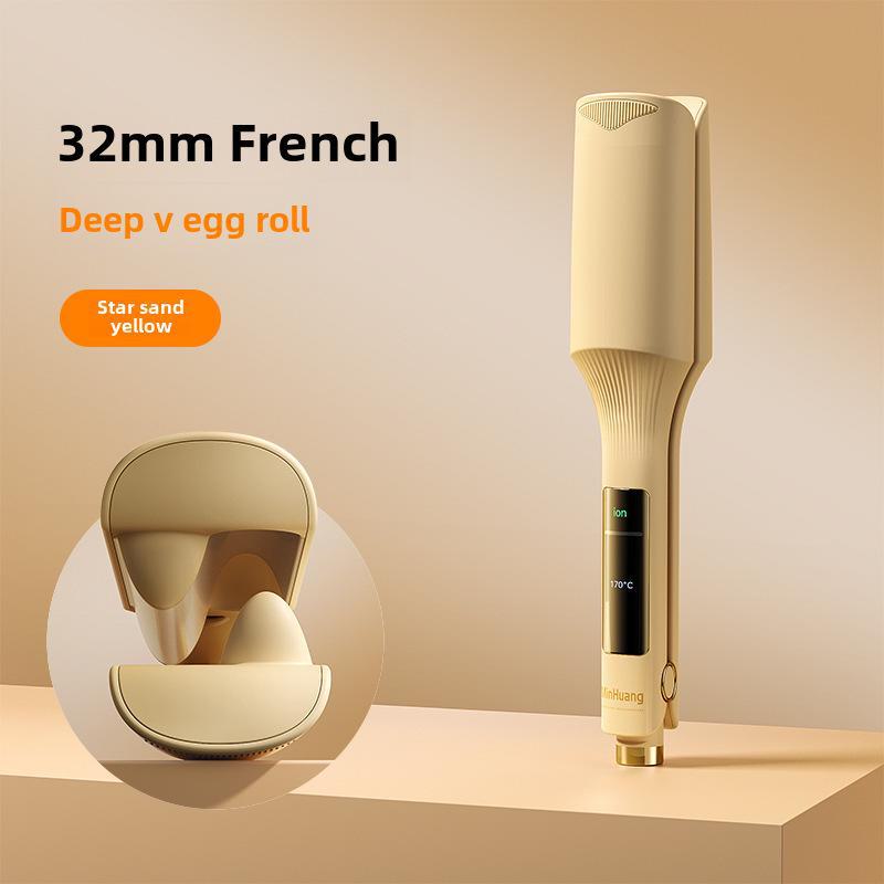 

Плойка Minhuang Deep Wave 32 мм - отрицательные ионы, форма яичного ролла negative ion звезда/песочный