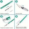 14cm Metal Carving Knife with 5pcs Blades Wood Detail Carving Tools Paper Cutting Hand-Crafted Tools Home Handmade Accessories