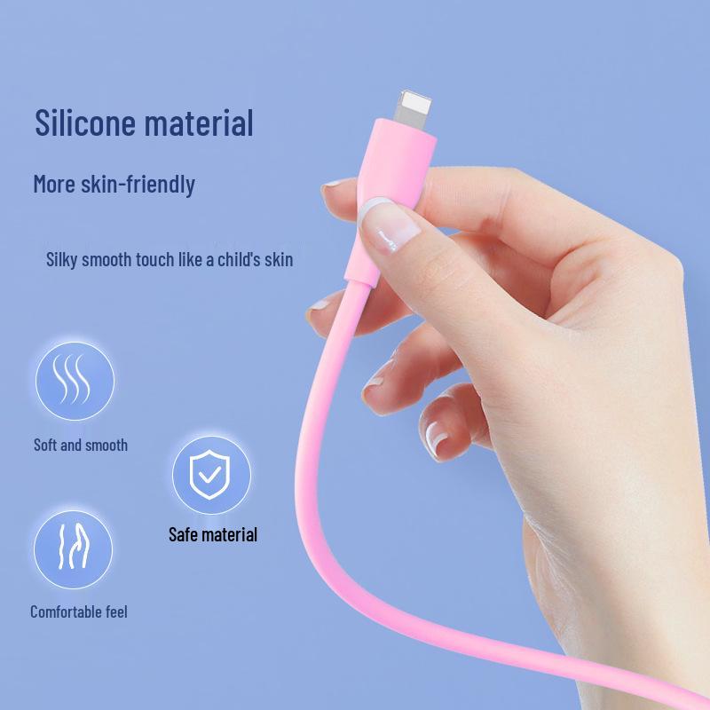 PD27W Liquid Silicone USB-C To Lightning Fast Charging Cable for Apple Phones