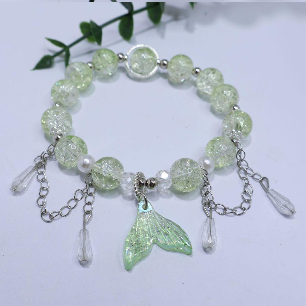 Mori Style Mermaid Crystal Bracelet – Versatile Niche Design for Women, Ideal for Students and Best Friends